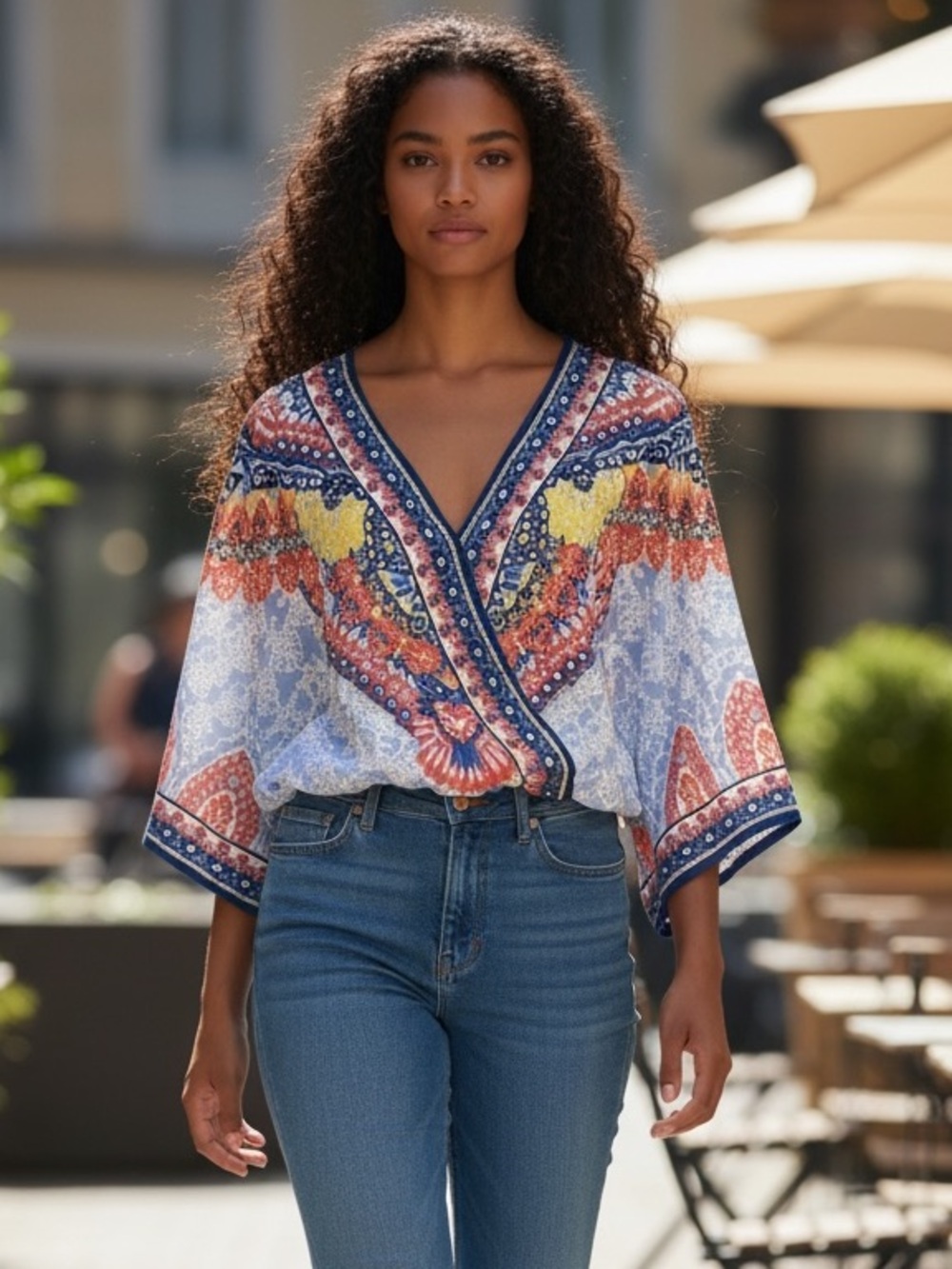 FLYING TOMATO kimono blouse